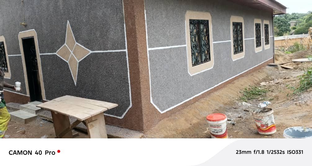 Crépis décoratif façade Cameroun